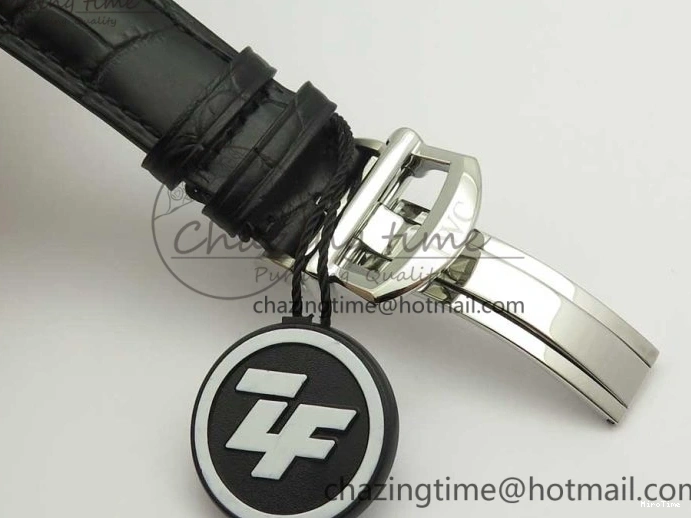 MIROTIME 0123 Portofino IW391001 SS ZK 1:1 Best Edition White Dial Silver Markers on Black Leather Strap A RelaxedFit 7139